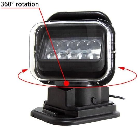 Remote-controlled light.