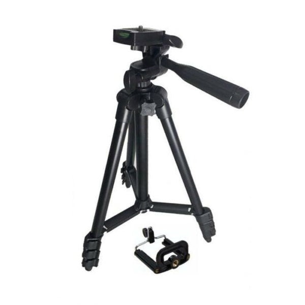 Aerbes AB-ZJ65 102cm Adjustable Tripod Stand with Phone Holder – 360°