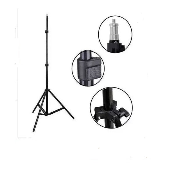 Aerbes AB-ZJ67 2.1m Professional Ring Light Stand – Adjustable Heavy Duty Tripod Stand for Ring Lights