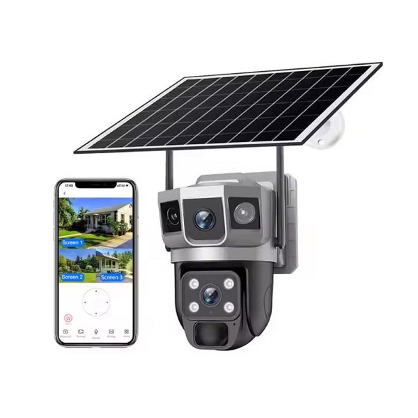 Aerbes AB-JK70-W Wifi 4MP Solar PTZ Camera With Dual Light, 8000mAh Battery And Two Way Audio V380 Pro App .