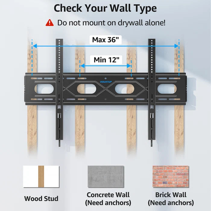 FIXED TV WALL MOUNT BRACKET