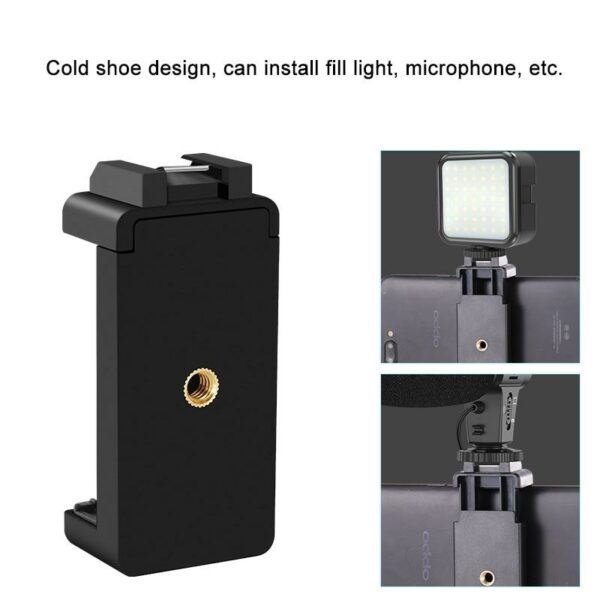 Aerbes AB-BG06 Smartphone Vlogging Kit with LED Fill Light, Microphone, Wireless Remote & Mini Tripod for Content Creation