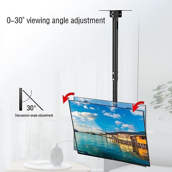 HIGHT & TILT ADJUSTABLE CEILING TV MOUNT BRACKET