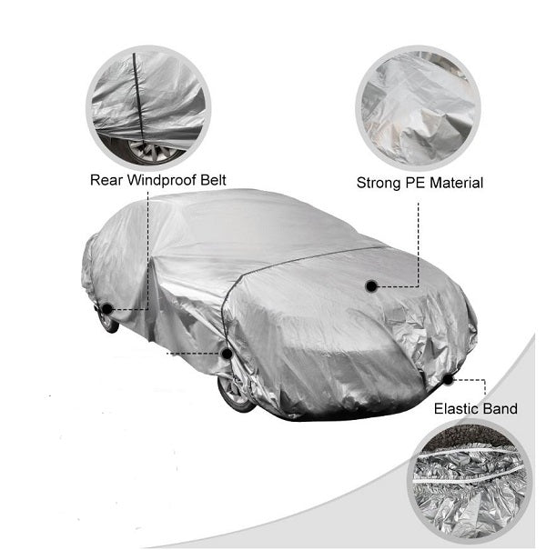 XF00102 Car Cover Large Ultra-lite PEVA Material 480 x 175 x 120cm .