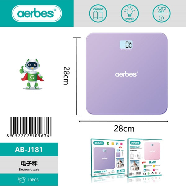 Aerbes AB-J181 Smart Body Weight Scale With LCD Display.