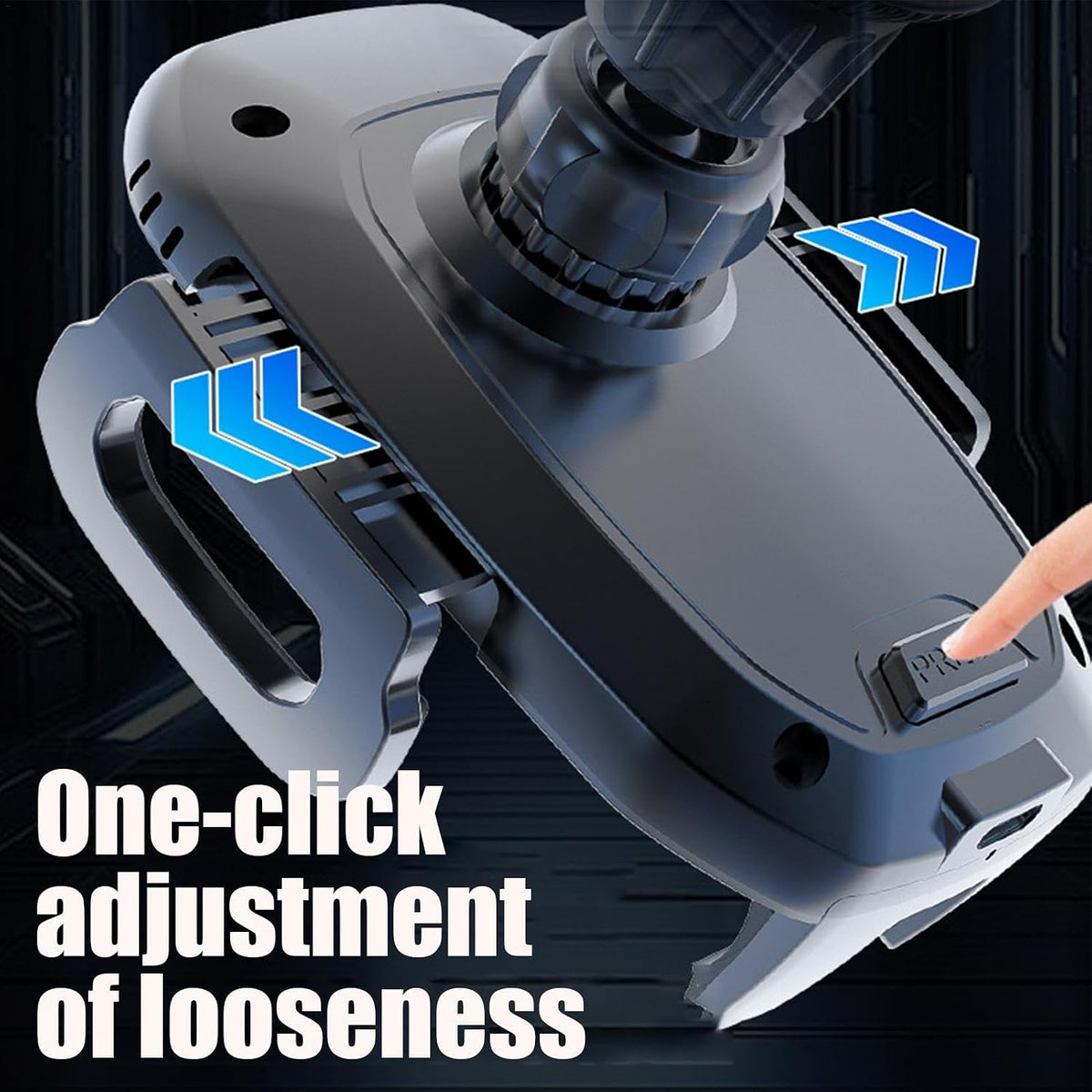 Phone Mount For Car Wireless Charger 360° Rotation Temperature Control Chip | Fast Charging Phone Holder Extendable Base for Home