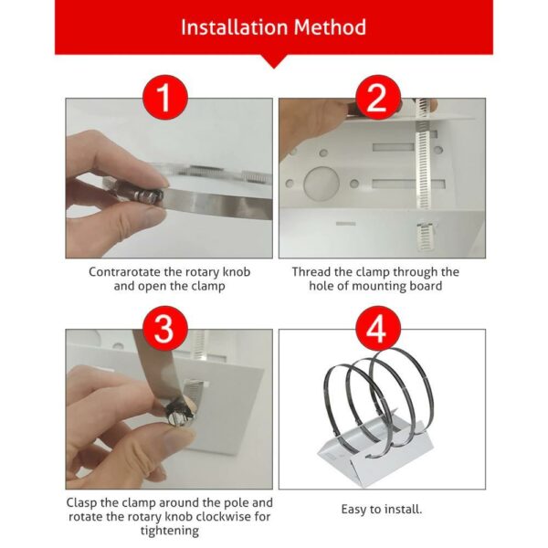 3947845803496 CCTV Hoop Surveillance Camera Pole Mounting Bracket .