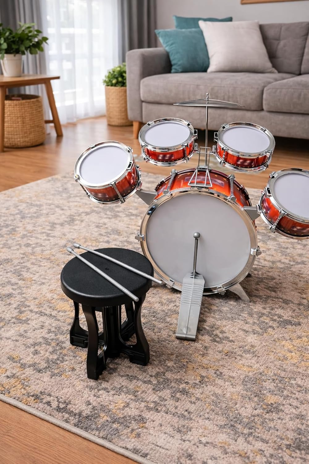 Mini Musical Drum Kit for Toddlers & Young Children | Pretend Play Rhythm Toy | Ages 3+