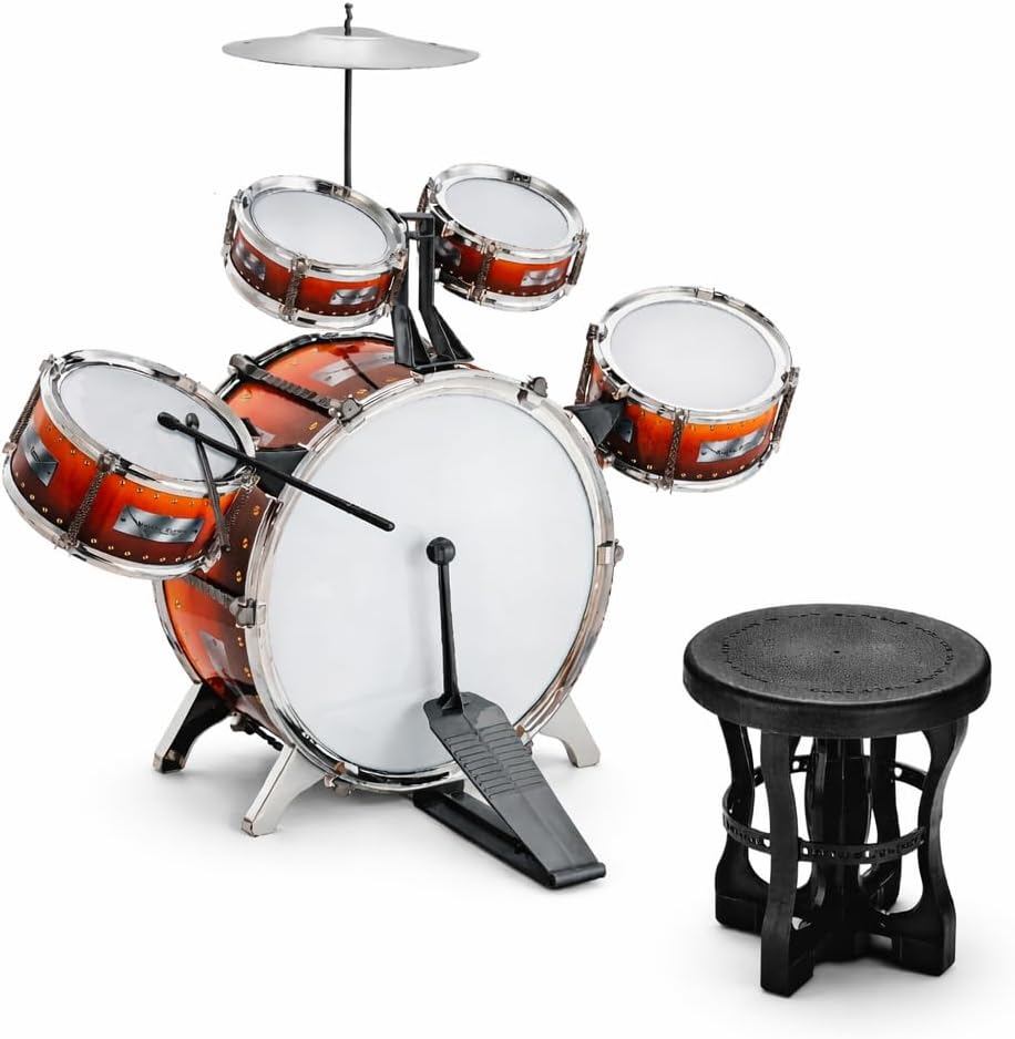 Mini Musical Drum Kit for Toddlers & Young Children | Pretend Play Rhythm Toy | Ages 3+