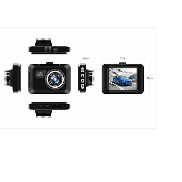 Aerbes AB-Q501 200Mah Full HD 1080P Car Dash Cam with Wide-Angle Lens.