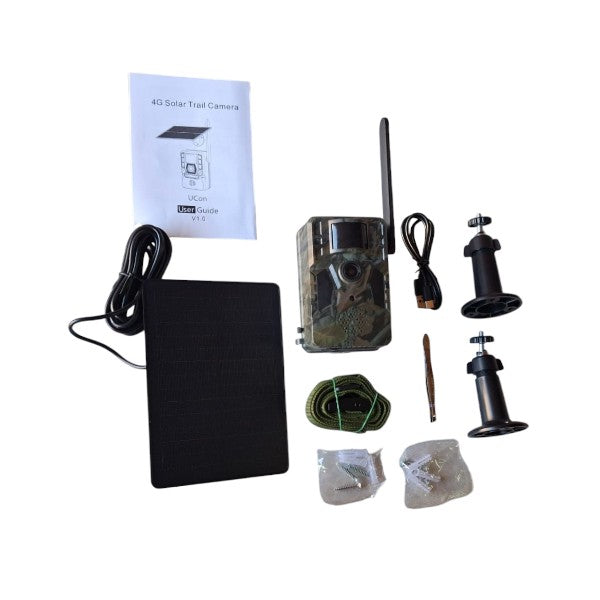 SE-H40 4G Solar-Powered Hunting Camera With Full-Color Night Vision And Two-Way Audio .