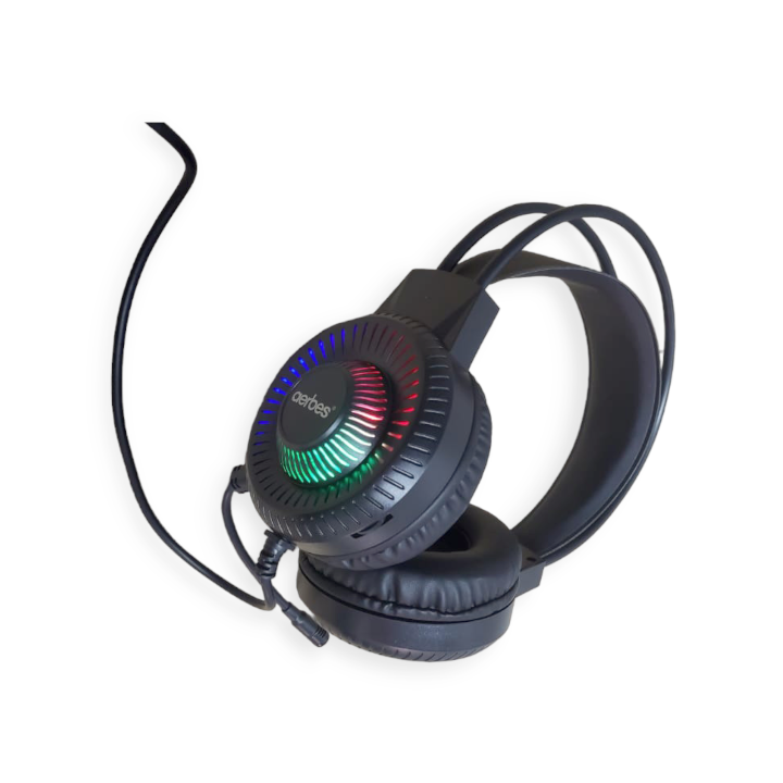 Aerbes AB-EJ13 Wired 3.5mm USB RGB Gaming Head Phone with Built In Microphone
