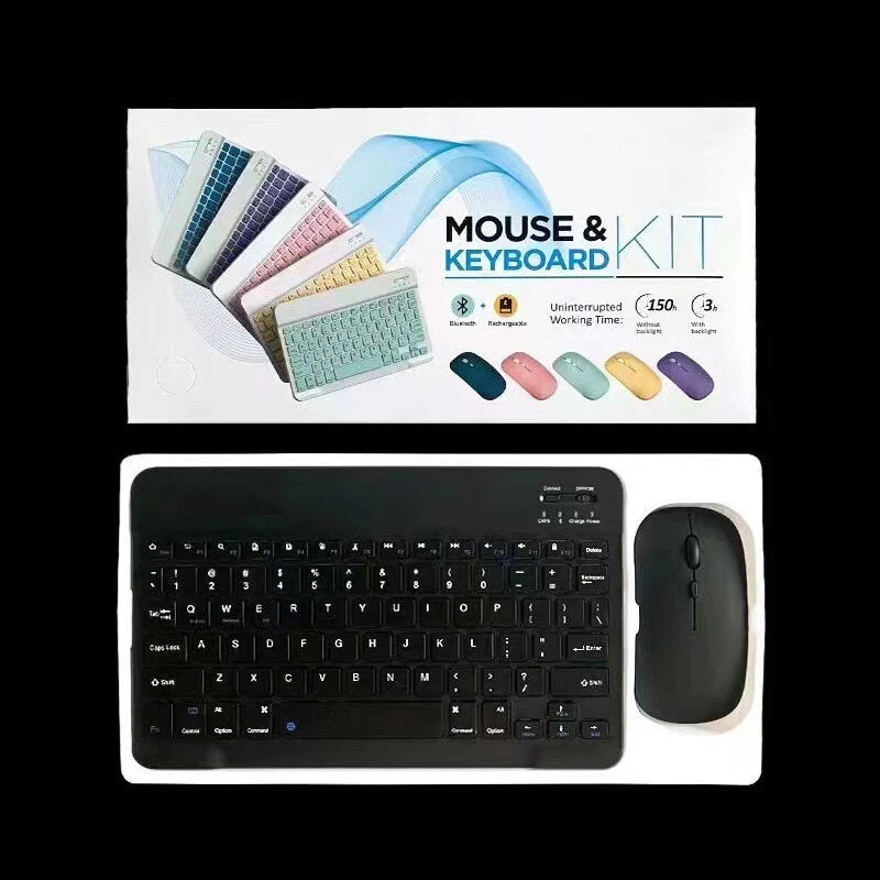 Wireless Bluetooth mouse keyboard .