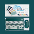 Wireless Bluetooth mouse keyboard .