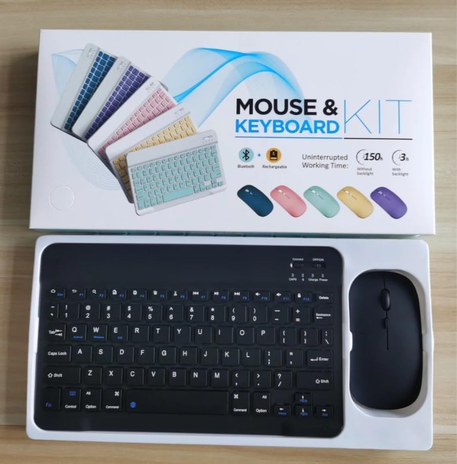 Wireless Bluetooth mouse keyboard .