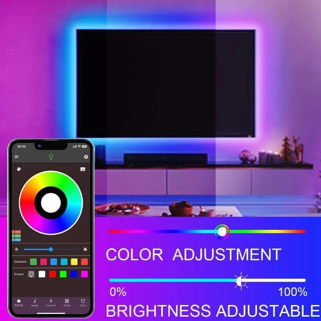 5M Solar RGB LED Strip Light