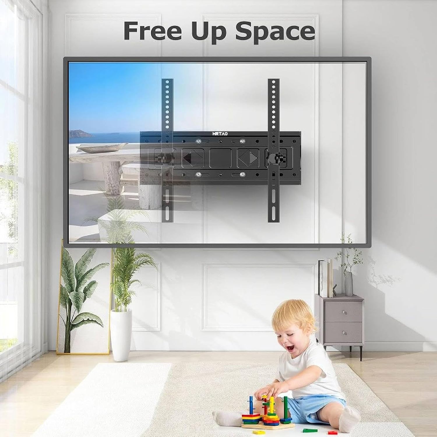 FULL MOTION TV WALL MOUNT BRACKET