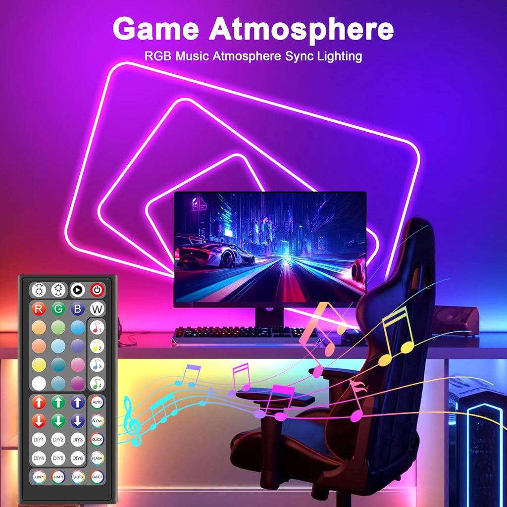 5M Neo5M Neon LED Rope Lights, Waterproof LED Lights for Bedroom, Flexible Light Strip with Remote and APP Control,n LED Rope Lights, Waterproof LED Lights for Bedroom, Flexible Light Strip with Remote and APP Control,