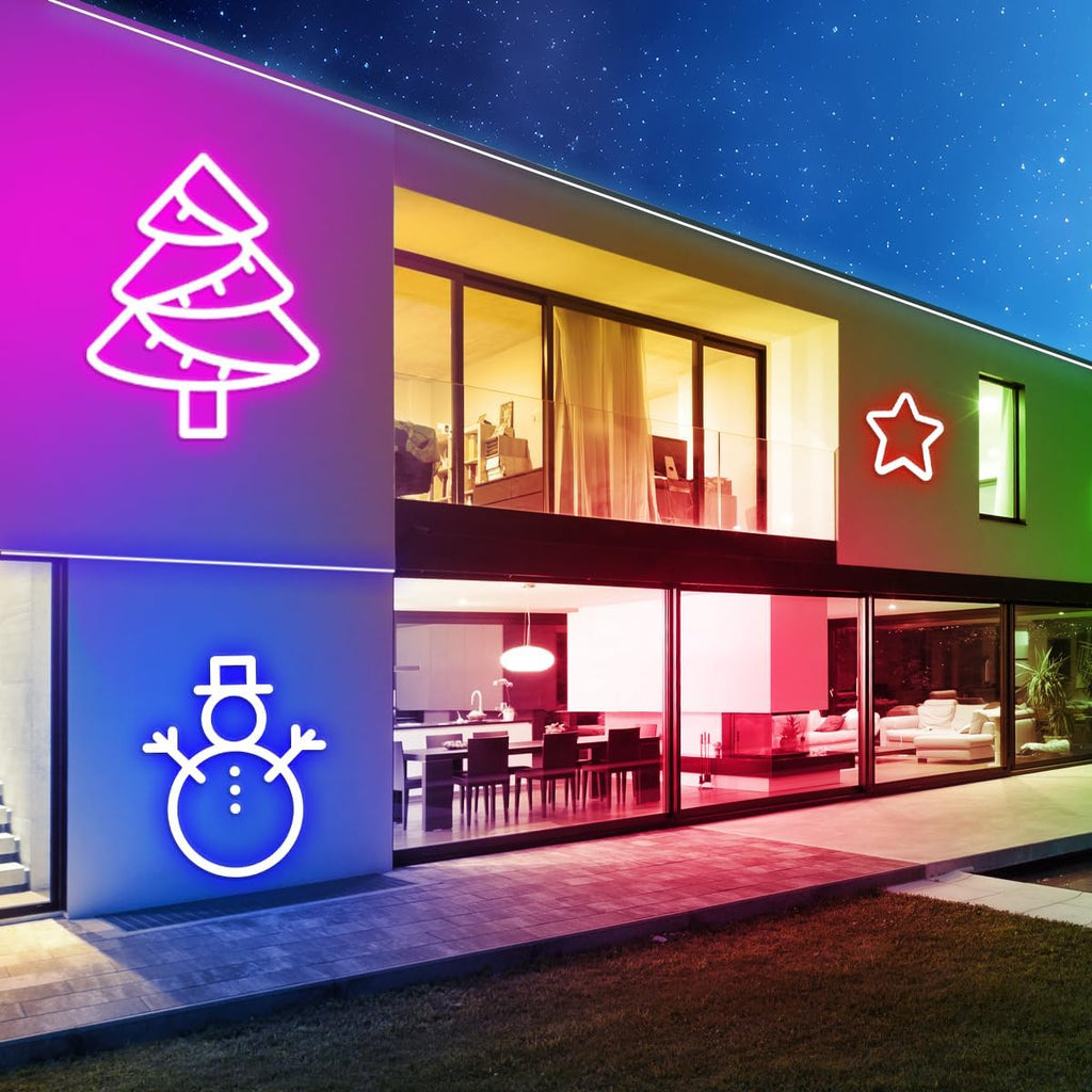 5M Neo5M Neon LED Rope Lights, Waterproof LED Lights for Bedroom, Flexible Light Strip with Remote and APP Control,n LED Rope Lights, Waterproof LED Lights for Bedroom, Flexible Light Strip with Remote and APP Control,