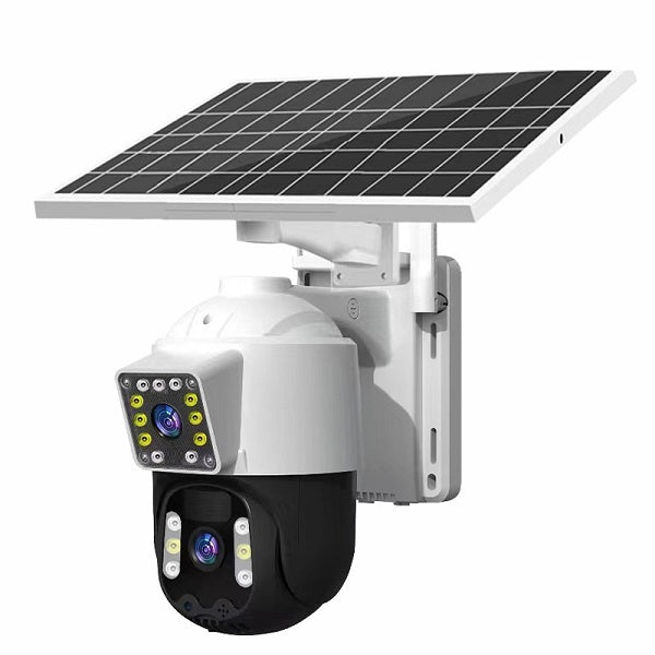 TW36 Solar Powered Wifi Dual Security 360° Camera ESEECLOUD App .
