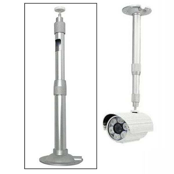 JG20375478 30-60cm Adjustable Metal CCTV Camera Ceiling Mount Bracket for Indoor & Outdoor Security Cameras .