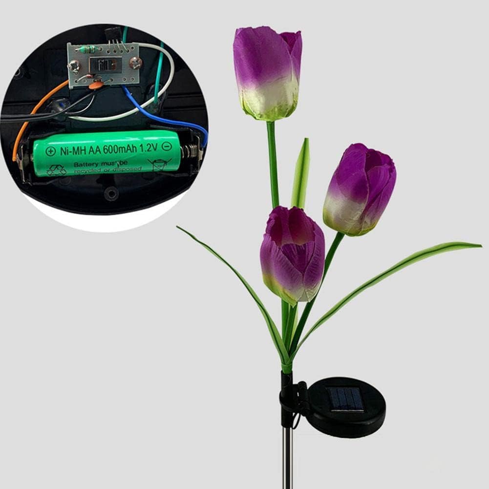 3 Heads Tulip Solar Powered Stake Light