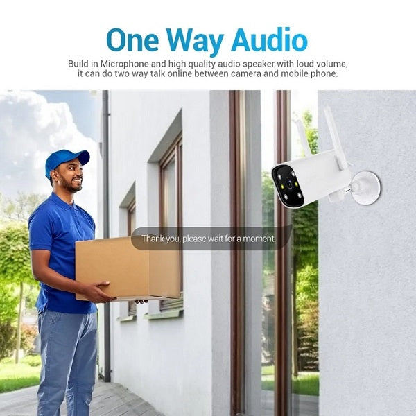 6920202304031 WiFi Smart Security Camera With Power Adapter And ICSee App Control.