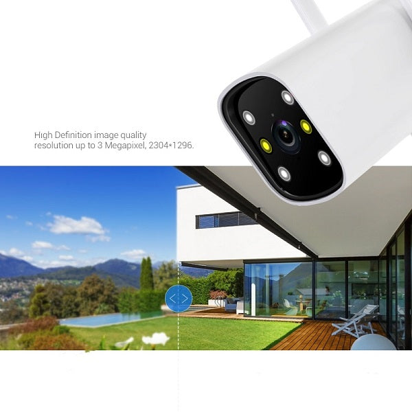 6920202304031 WiFi Smart Security Camera With Power Adapter And ICSee App Control.
