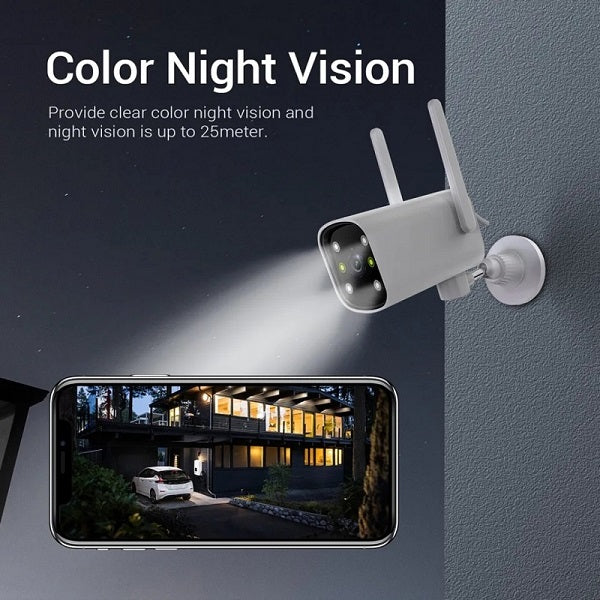 6920202304031 WiFi Smart Security Camera With Power Adapter And ICSee App Control.