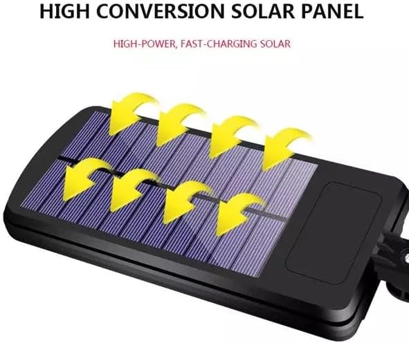 400W - 6500K LED Solar Power Street Lights with Panel 10000LM Dusk to Dawn Outdoor Flood Lighting.