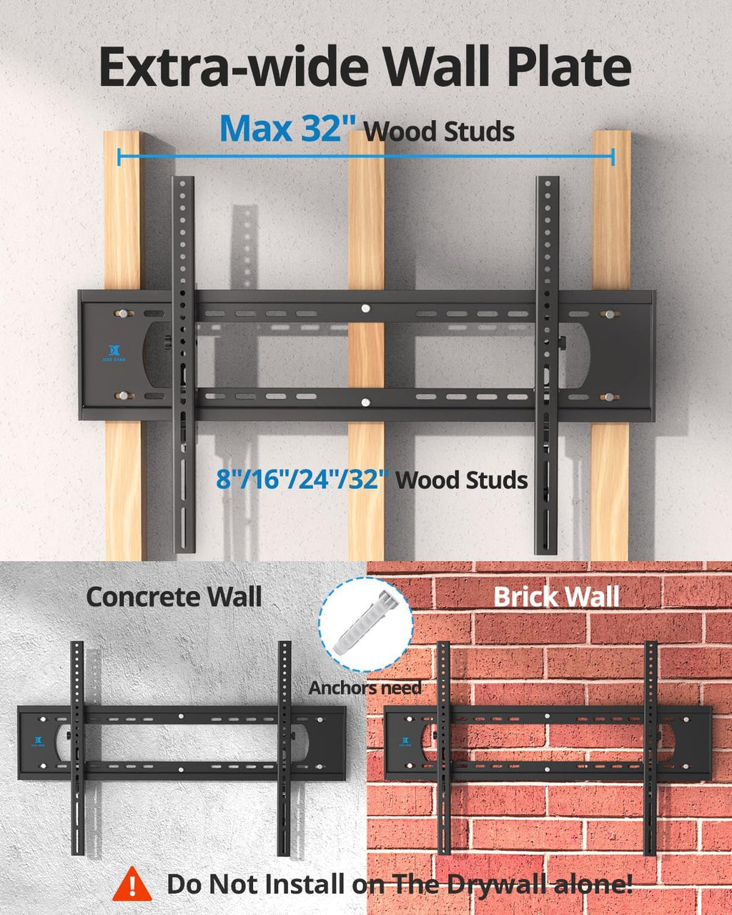 HEAVY DUTY TILT TV WALL MOUNT BRACKET