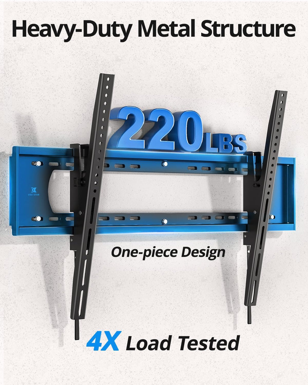 HEAVY DUTY TILT TV WALL MOUNT BRACKET