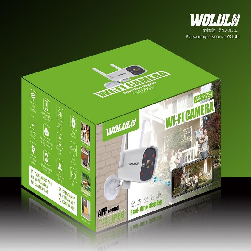 Wolulu AS-51224 Wifi Surveillance Camera iCam365 App .
