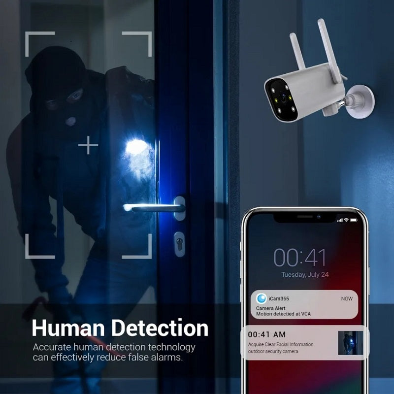 Wolulu AS-51224 Wifi Surveillance Camera iCam365 App .