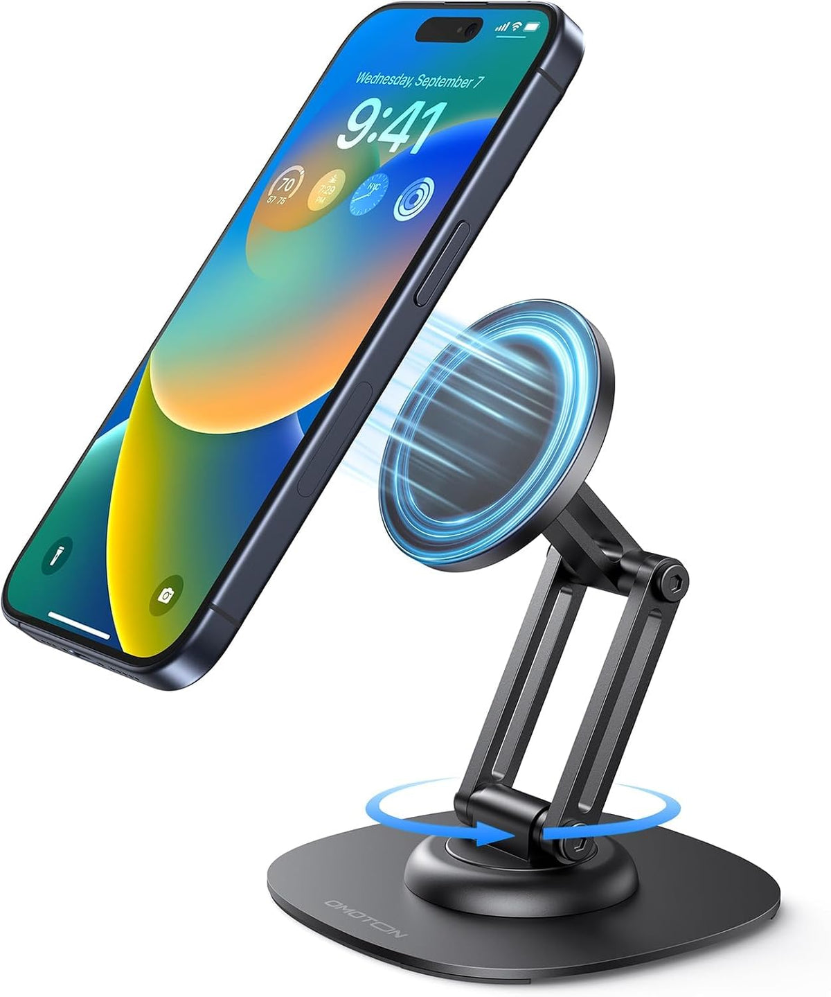 360° Rotating Adjustable Magnetic Phone Stand for Desk.