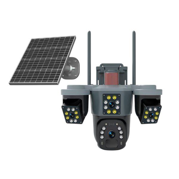 BW23116A WIFI Solar Powered Surveillance Camera With 4 Lens