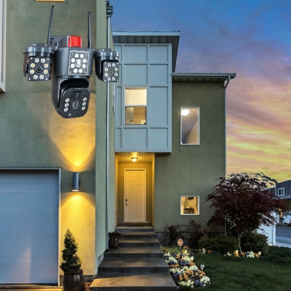 BW23116A WIFI Solar Powered Surveillance Camera With 4 Lens