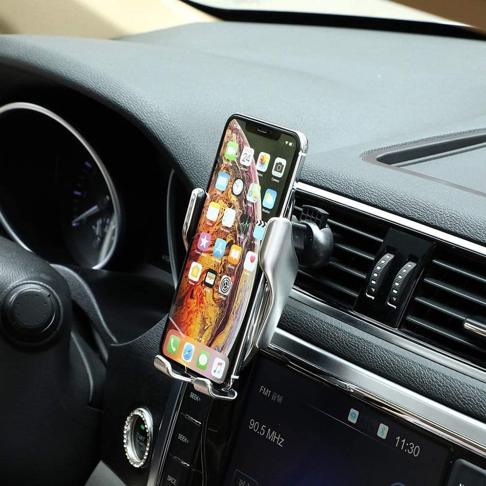 Magnetic Wireless Charging Mount for Car, 25W Air Outlet Phone Holder with Cooling Design for Commute Navigation