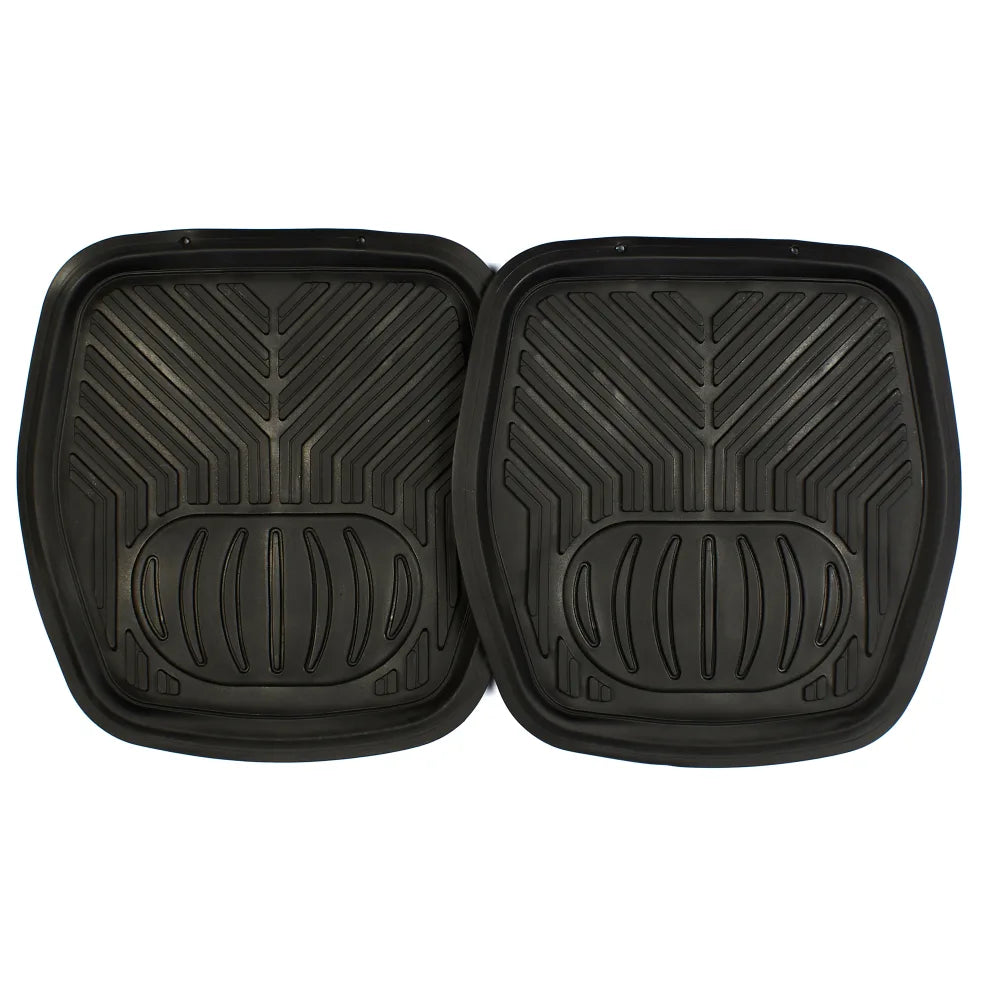 4 Pieces Universal Car Rubber Floor Mats (Black)