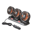 Universal 3 Heads Car Fan Triple Foldable Dashboard Truck Fan Car Accessories 4V 12V 24V Car Fan