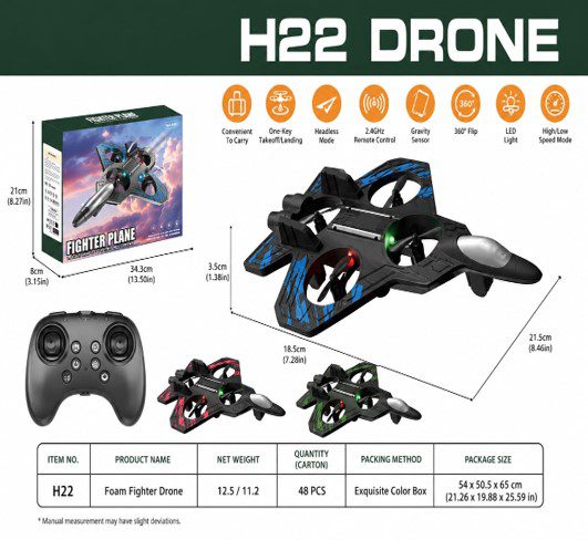 PM-386 H22 2.4ghz Foam Fighter Plane Drone