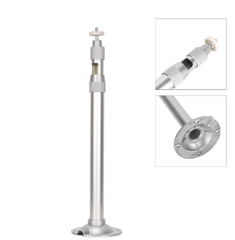JG20375516 60-120cm Adjustable Metal CCTV Camera Ceiling Mount Bracket for Indoor & Outdoor Security Cameras .