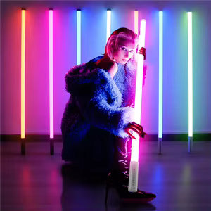 50 cm RGB milky white cylindrical ambient tube light