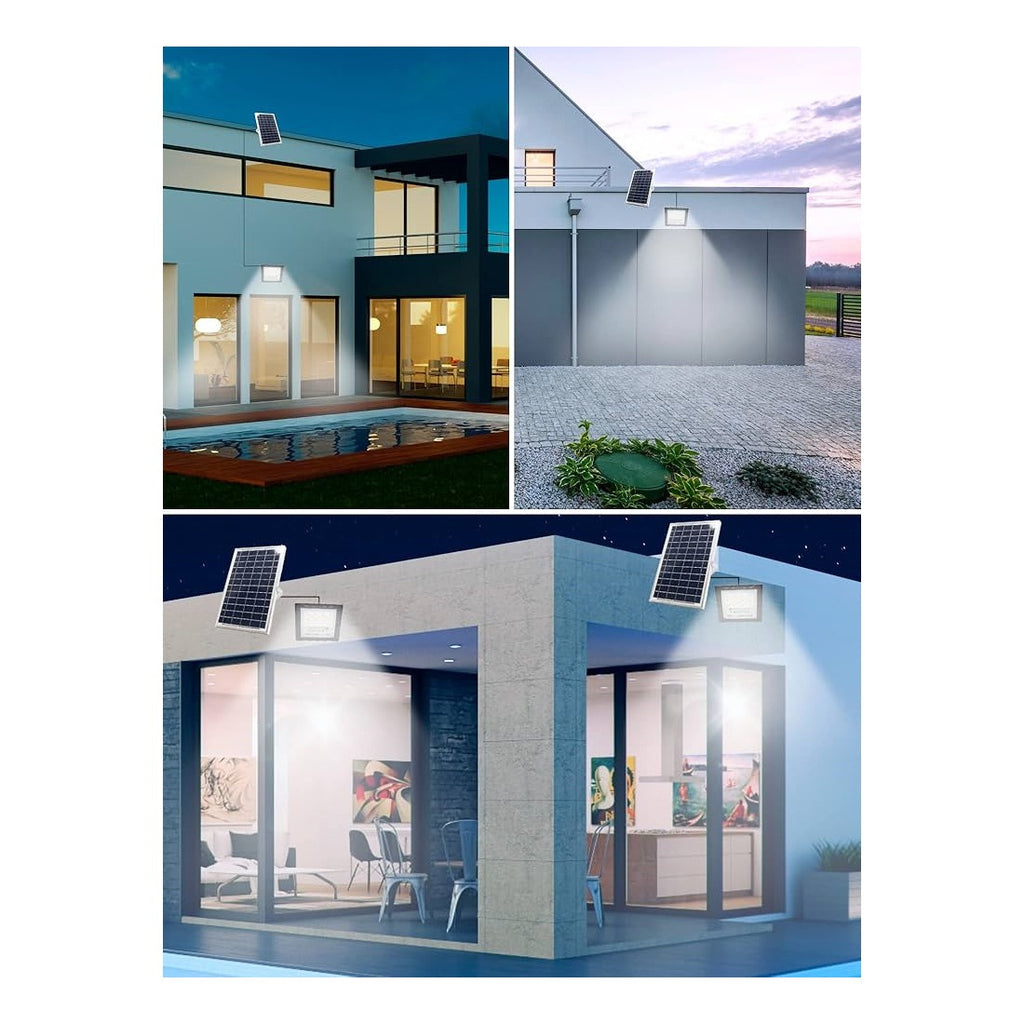 50W LED Solar Flood Light with Remote Control & Solar Panel