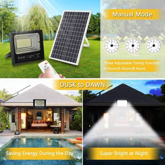 200w IP66 Teempeest, LED Solar Light with panel .