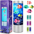 Bubble Fish Lamp, Sensory Bubble Tube Lamp, Artificial Fish Tank with Moving Fish, to Light Up Your Life Like a Lamp, Fish Tank Light and Aquarium.