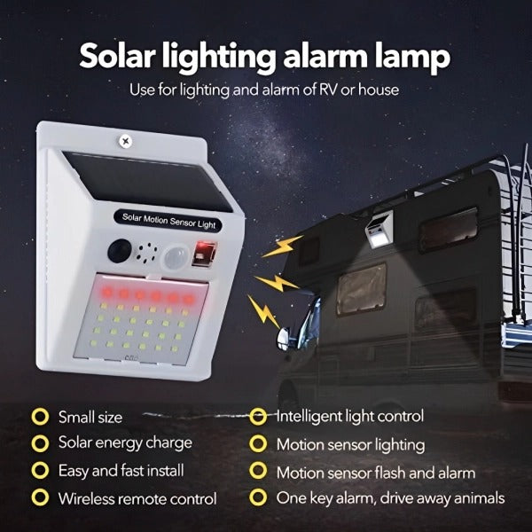 FA-BK-666 Solar Sound and Light Alarm Lamp.