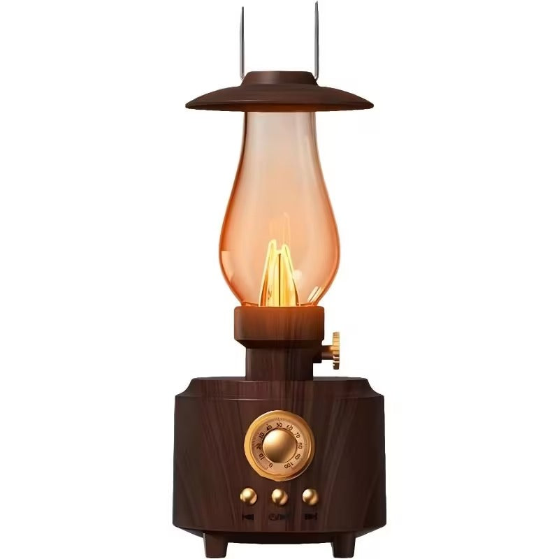 Speaker Lamp - Vintage Kerosene Design, Waterproof Wireless Speaker with Built-in Light, Great Home, Garden Camping.