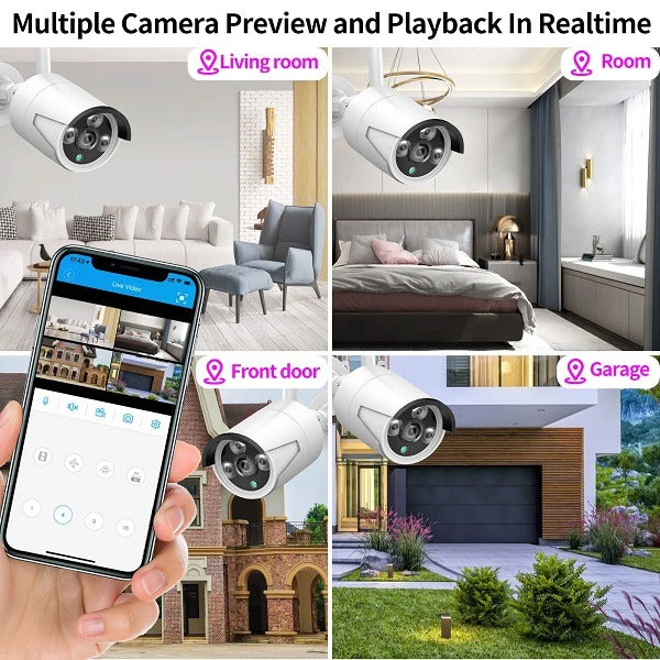 Aerbes AB-JK07 NVR 4K 5G Wifi Camera 8 Channel 1080p