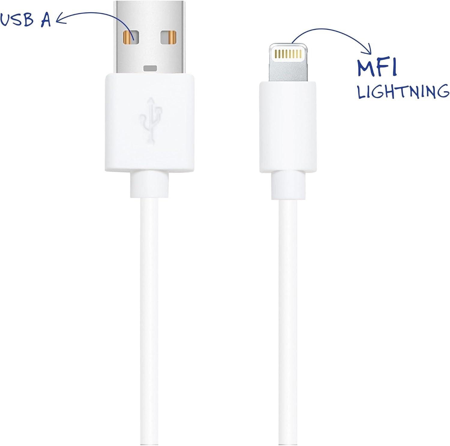 EZRA 10W  durable USB-A to Lightning Cable .